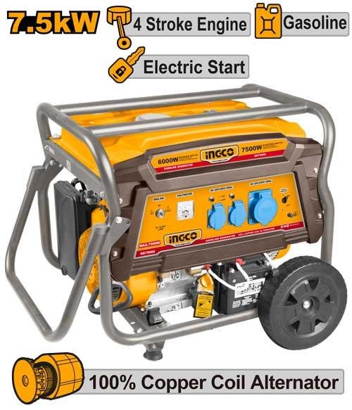 Ingco Gasoline generator - GE75006