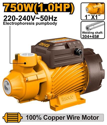Ingco Water pump 240V 750W 1.0HP 240V 750W 1.0HP 50L - VPM75068